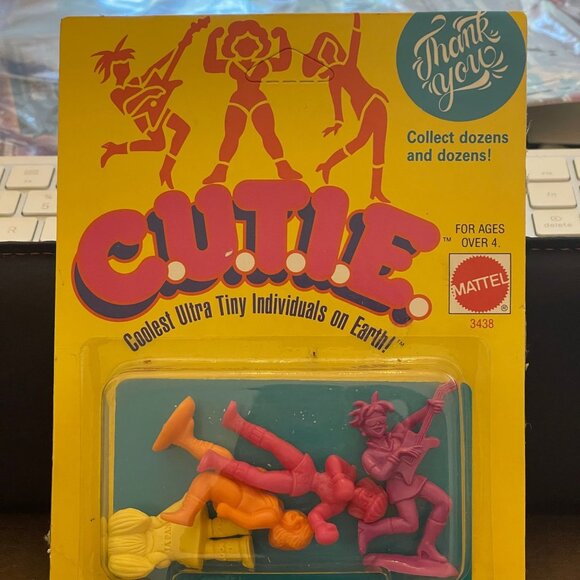 Mattel 1986 Coolest Ultra Tiny Individuals on Earth!  C.U.T.I.E. The Worlds 2" S - Picture 2 of 8